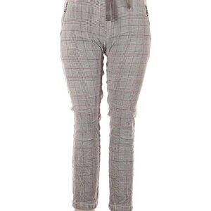 The Porter Collective Velvet Plaid Pants Size Large Gray